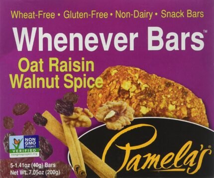 pamelas whenever bars oat raisin walnut spice pack