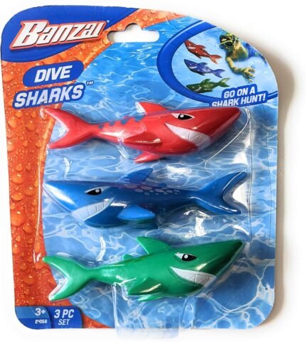 Funstuff Dive Sharks Pool Toy, 3 CT