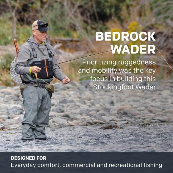 grundens mens bedrock stockingfoot wader medium