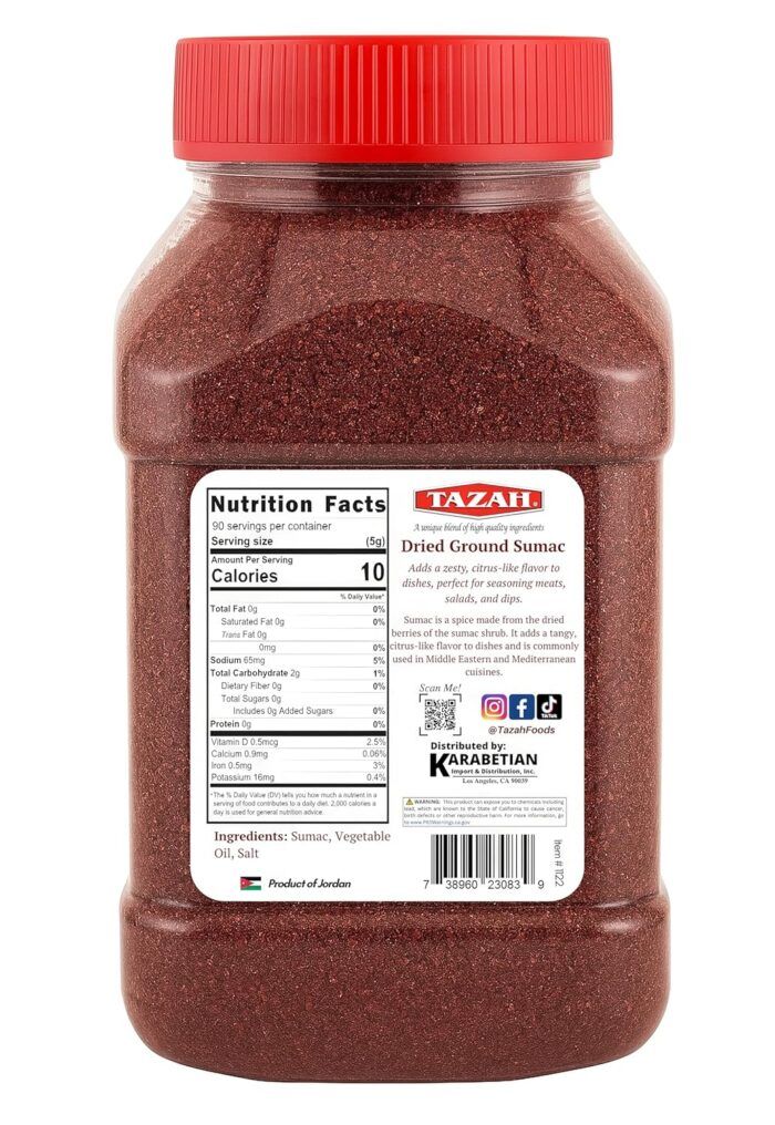 Tazah Ground Sumac Spice, 16 Oz - Image 2