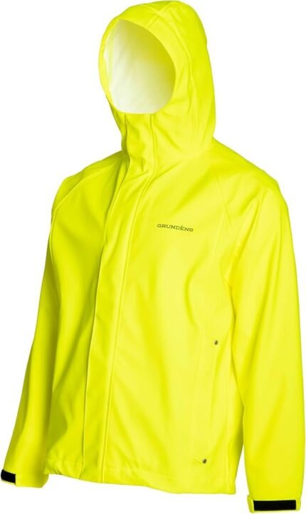 Grundens Men Jacket Waterproof Adjustable, Hi Vis Yellow, Xl
