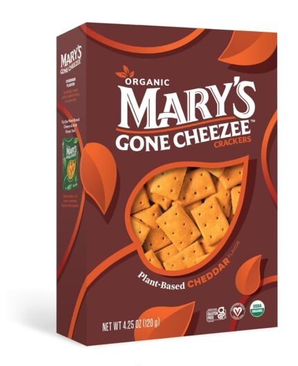 Marys Gone Cheezee Cheddar Crackers, 4.25 Oz
