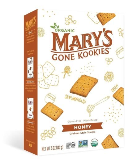 Organic Mary's Gone Kookies Graham Style, Honey, 5 Oz