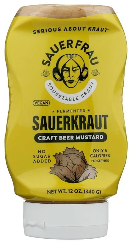 Sauer Frau Sauerkraut Craft Beer Mustard, 12 Oz