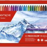 Caran d'Ache Neocolor Neocolor II Water-Soluble, 40 Ct