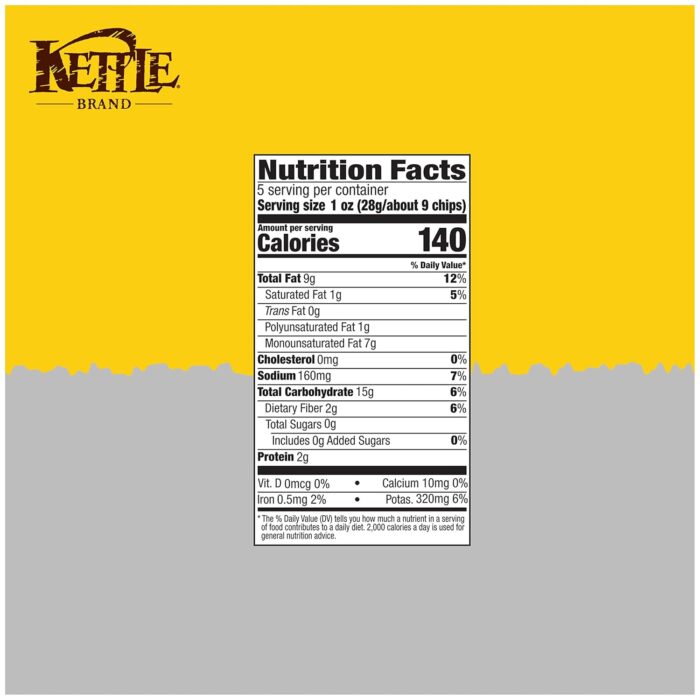 Kettle Potato Chips Krinkle Salt & Fresh Ground Pepper, 5 Oz - Image 8