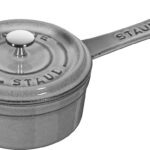 Staub Mini Cast Iron Saucepan, Graphite Grey, 10 Cm