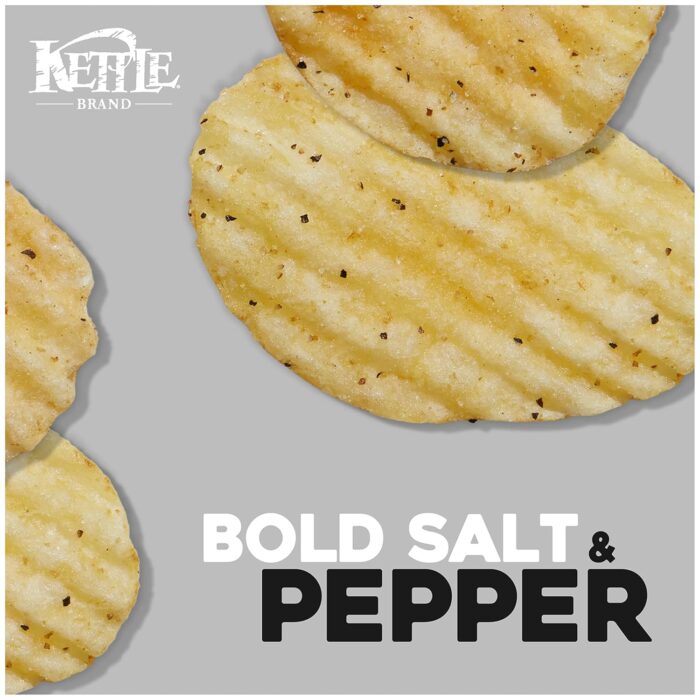 Kettle Potato Chips Krinkle Salt & Fresh Ground Pepper, 5 Oz - Image 7