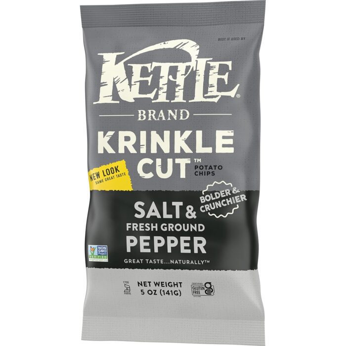 Kettle Potato Chips Krinkle Salt & Fresh Ground Pepper, 5 Oz - Image 11