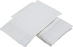 Clara Clark Bed Sheet Sets with Elastic Straps, King, White - Image 3