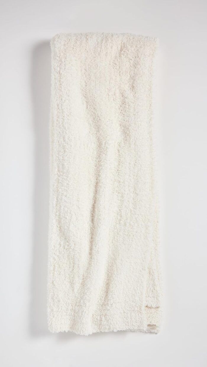Barefoot Dreams Women CozyChic Throw, Cream, One Size - Image 2