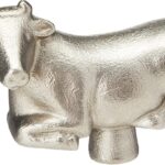 Staub 40511-486 Animal Knob Cow Handle Knobs, Silver