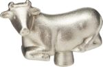 Staub 40511-486 Animal Knob Cow Handle Knobs, Silver