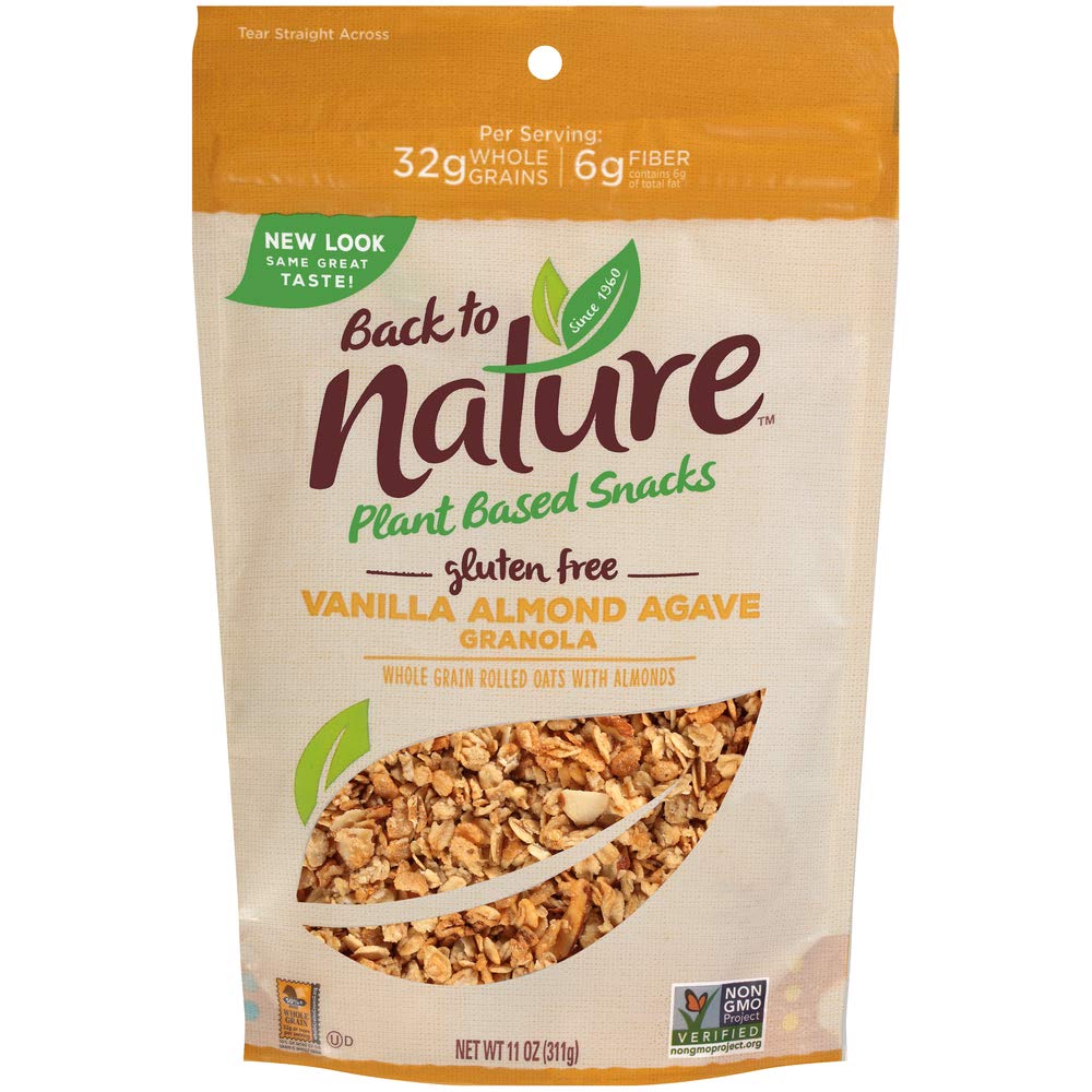 61JYW8jBMNL._SL1000_ Back to Nature Vanilla Almond Agave Granola, 11 Oz - Image 1