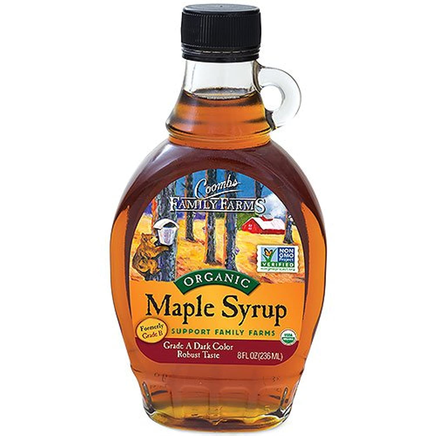 61UdXL2maoL._SL1500_ Coombs Family Farms Organic Maple Syrup, 8 Fl Oz - Image 1