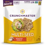 CrunchMaster Multi-Seed Crackers, Roasted Garlic, 4 Oz