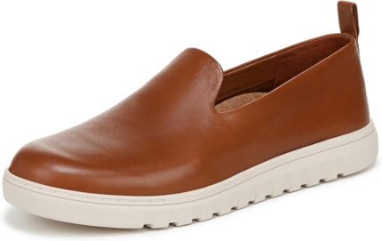 Vionic Women's Uptown Willa Loafer, Tan Leather, 5