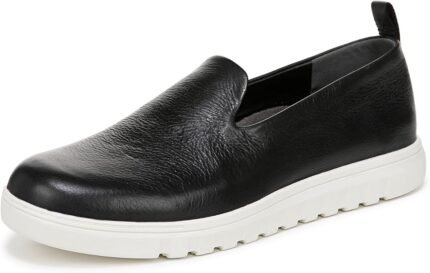 Vionic Women's Uptown Willa Loafer, Black Leather, 5