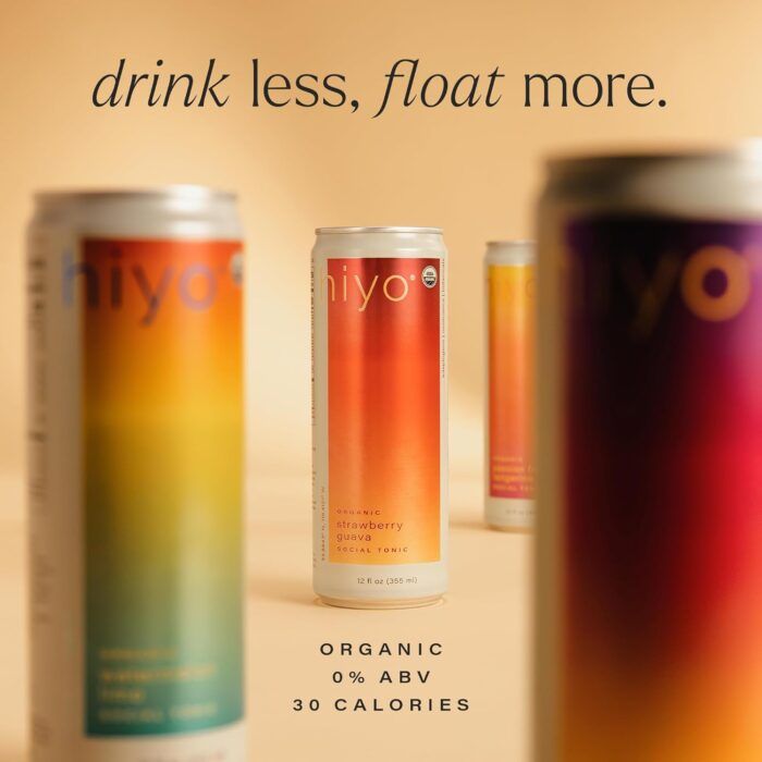 Hiyo Organic Social Tonic, Peach Mango, 12 Fl Oz - Image 3