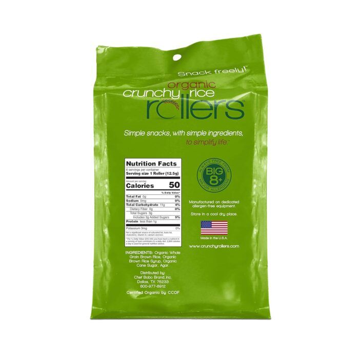 Crunchy Original Brown Rice Rollers Rollers, 2.6 Oz, 6 Ct - Image 2