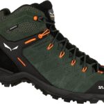 SALEWA Alp Mate Mid Wp Men's Shoes, Thyme/Black, 7.5