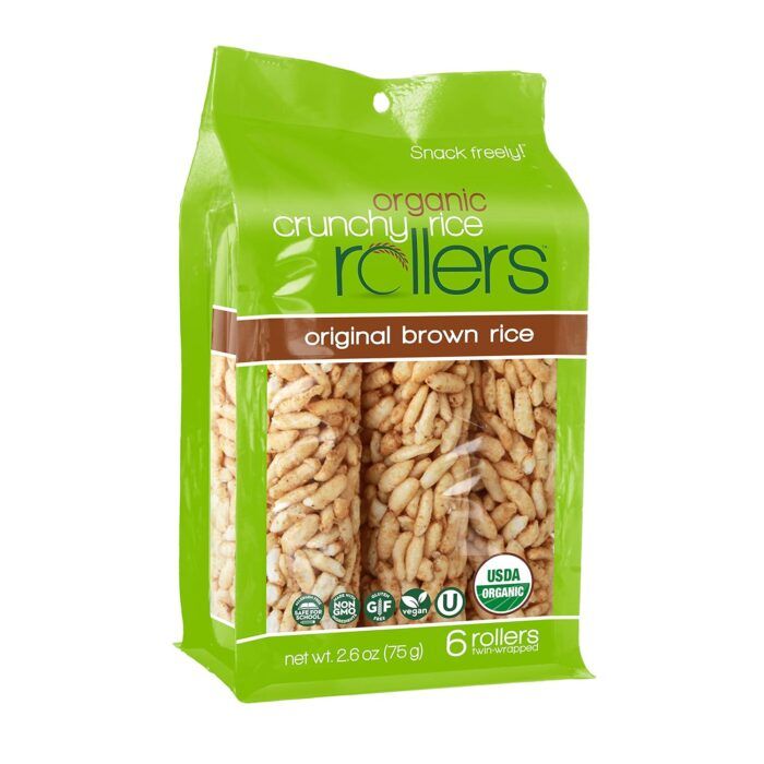 Crunchy Original Brown Rice Rollers Rollers, 2.6 Oz, 6 Ct - Image 1