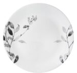 Corelle Vitrelle Misty Leaves Dinner Set, Grey, 12 Ct - Image 3