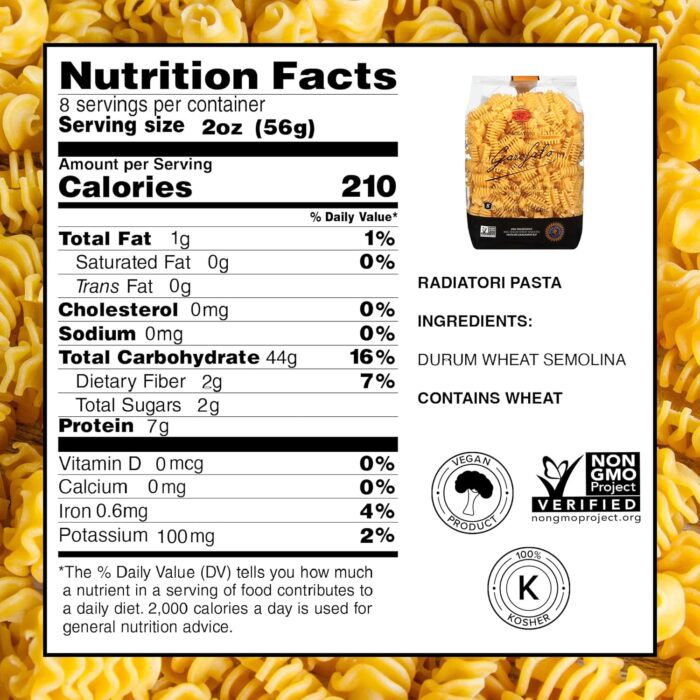 Radiatori Garofalo Macaroni, 16 Oz - Image 2
