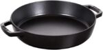 Staub Cast Iron Double Handle Fry Pan, Black, 20 cm