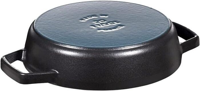 Staub Cast Iron Double Handle Fry Pan, Black, 20 cm - Image 4