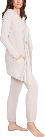 Barefoot Dreams CozyChic Lite Island Wrap, Stone, S-M - Image 3