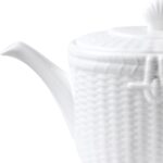 Wedgwood Nantucket Basket Teapot, White, 40.4 Oz - Image 3
