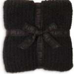 Barefoot Dreams CozyChic Ribbed Throw, Black, 54"x72"