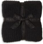 Barefoot Dreams CozyChic Ribbed Throw, Black, 54"x72"