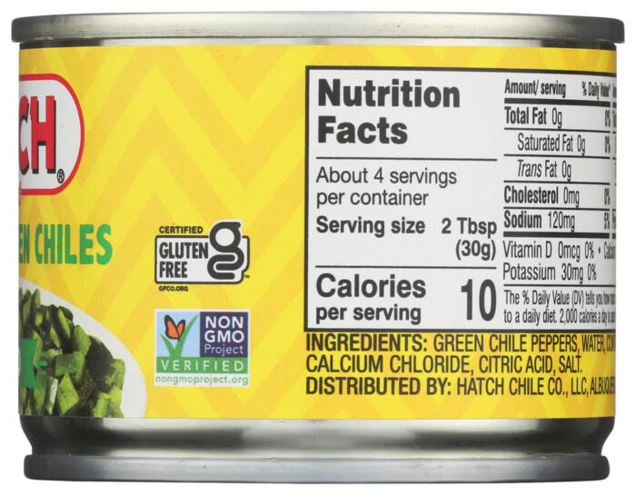 Hatch Mild Chiles Green Chopped, 4 Oz - Image 2