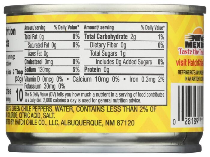 Hatch Mild Chiles Green Chopped, 4 Oz - Image 3