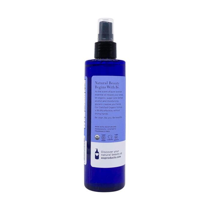 EO Organic Hand Sanitizer Spray, French Lavender, 8 Fl Oz - Image 3