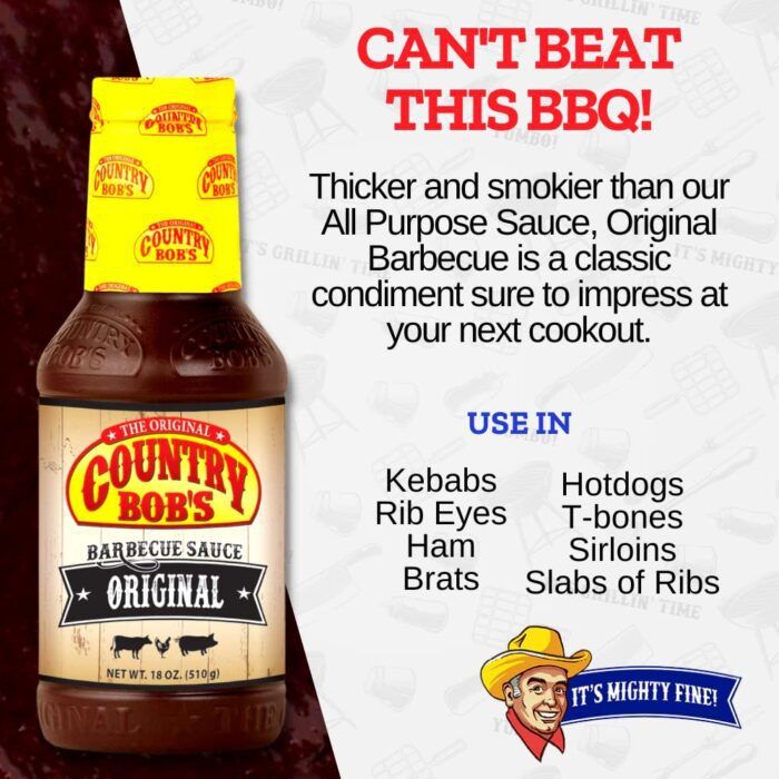 Country Bob's Original Barbecue Sauce Sweet & Savory, 18 Oz - Image 2