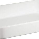 Staub Double Handle Rectangular Dish, White, 13" x 9"