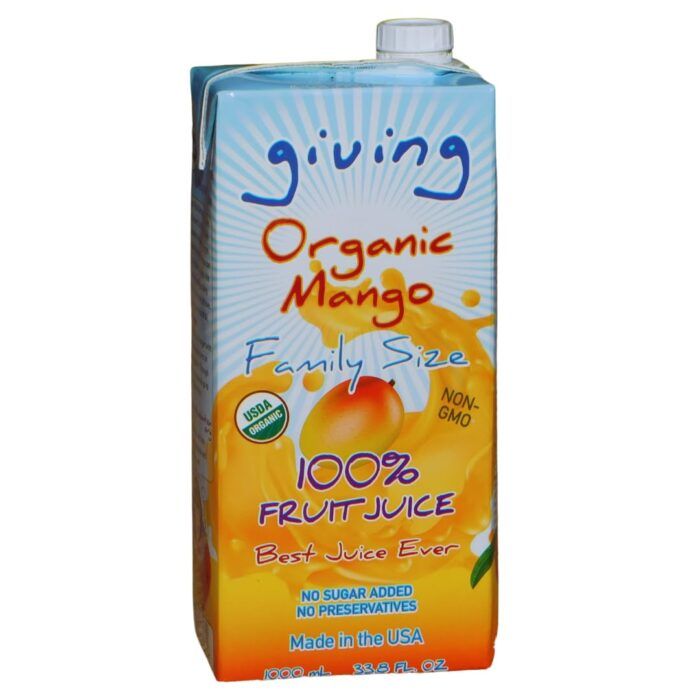 Giving Organic Mango Fruit Juice, 33.8 Fl Oz - Image 1