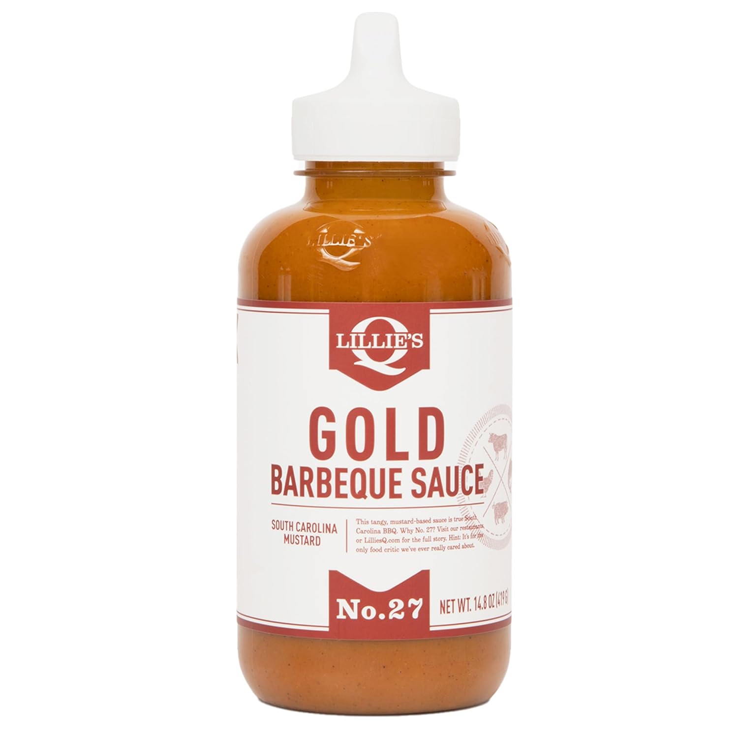 61zZ6ccICYL._SL1500_ Lillie's Q South Carolina Gold, Mustard Barbeque Sause, 14.8 Oz - Image 1