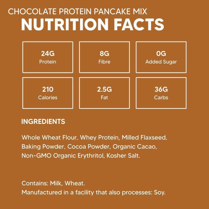 Flourish Pancake & Waffle Mix Protein, Chocolate, 16 Oz - Image 2