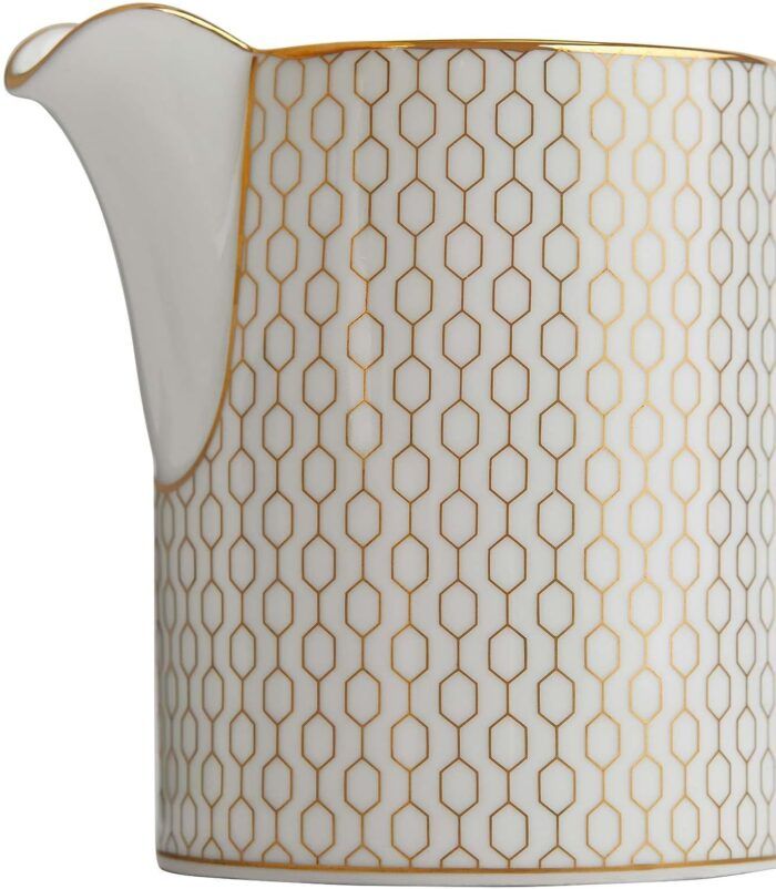 Wedgwood Gio Gold Cream & Sugar Set, White, 5.75 Oz - Image 5