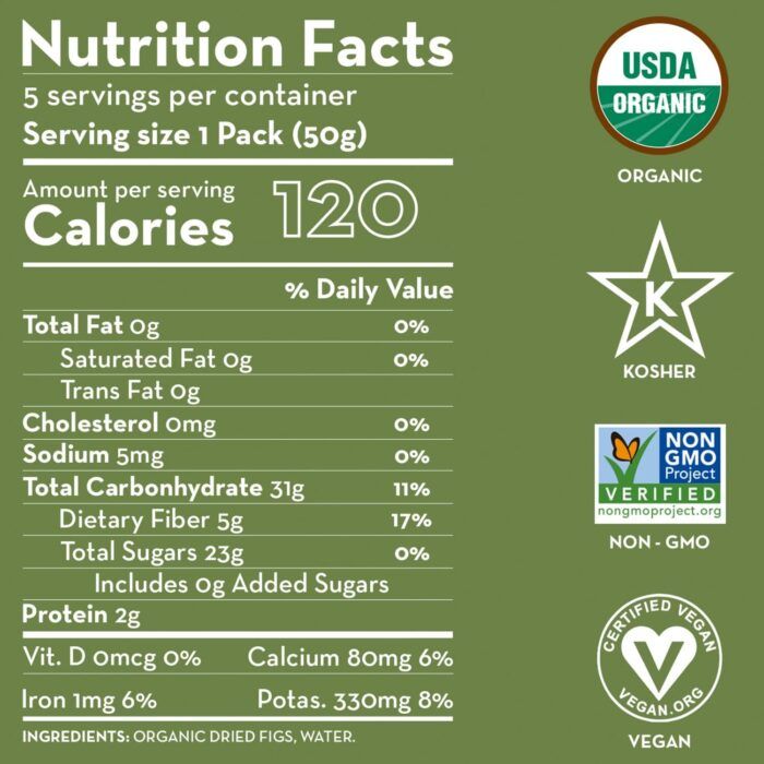 Sunny Fruit Organic Dried Smyrna Figs, 8.8 Oz - Image 2