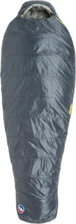 Big Agnes Anthracite 20 Degree Sleeping Bag, Slate Grey, Regular Left Zip