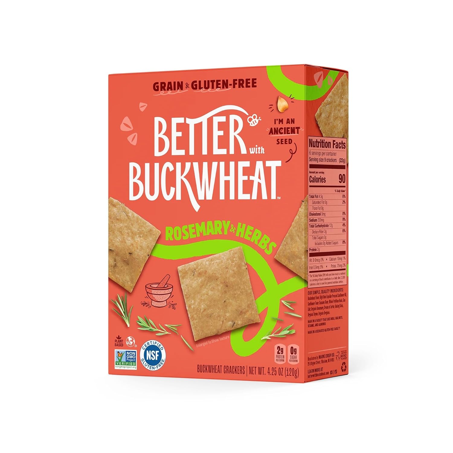 71MslW85EUL._SL1500_ Better With Buckwheat Gluten-Free, Herbs & Rosemary, 4.25 Oz - Image 1
