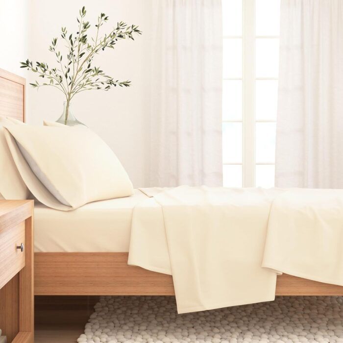 Great Bay Home Flannel Sheet Set Queen Size - Image 4