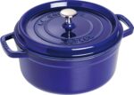 STAUB Cast Iron Roaster, Round, Dark Blue, 5 L 26 cm
