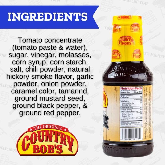 Country Bob's Original Barbecue Sauce Sweet & Savory, 18 Oz - Image 3