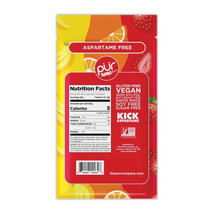 PUR Gum Aspartame Free Chewing Gum, 20 Ct - Image 2